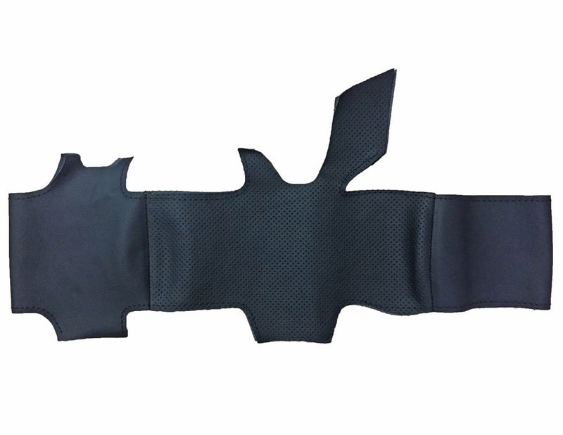 Eiseng DIY Sew Stitching Genuine Leather Steering Wheel Covers Custom for 9th Generation Honda Accord Sedan 2013 2014 2015 2016 2017 Interior Accessories 15 inches (Black Thread) - Image 2